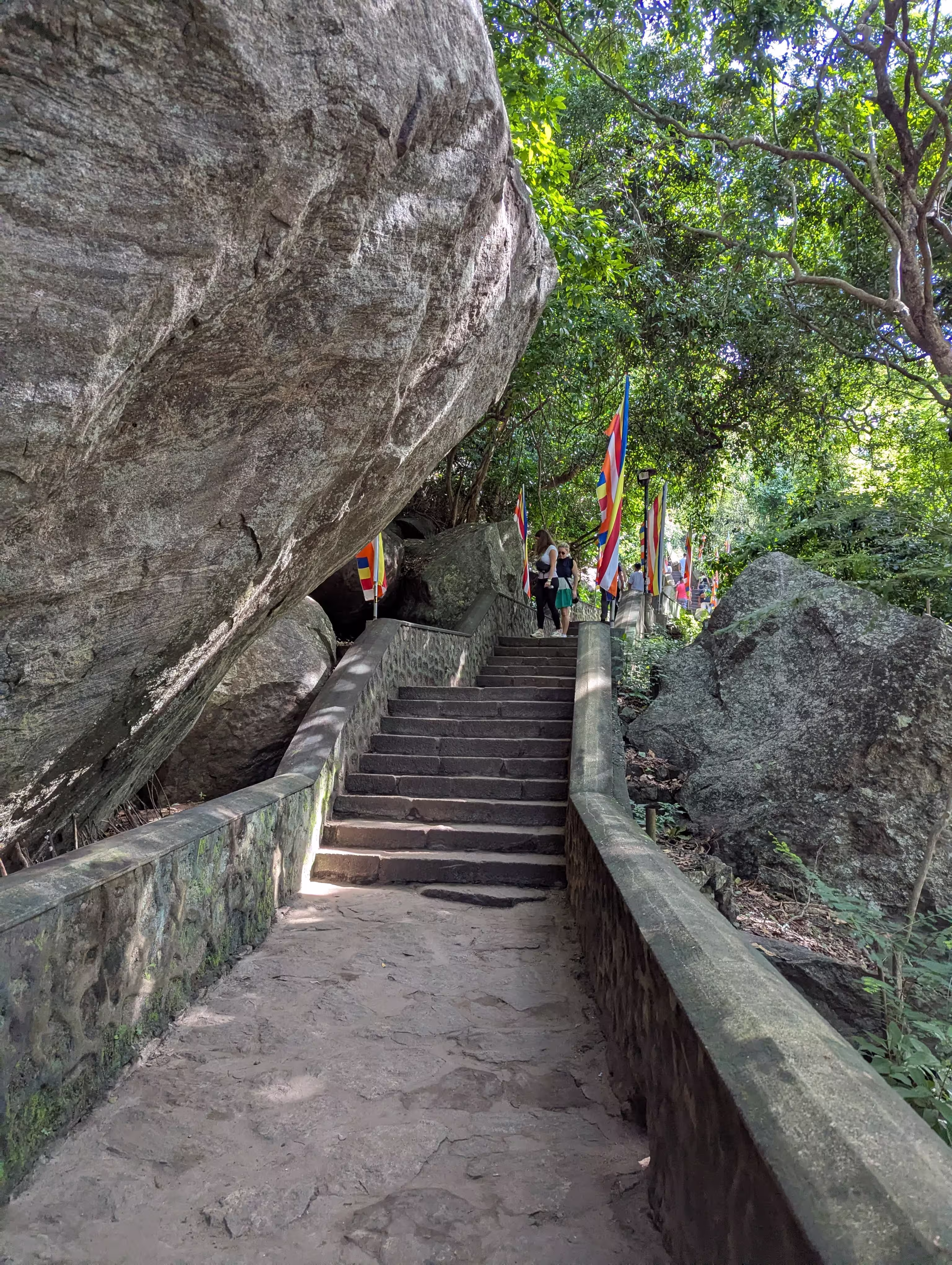 Outside in Dambulla Cave Temple