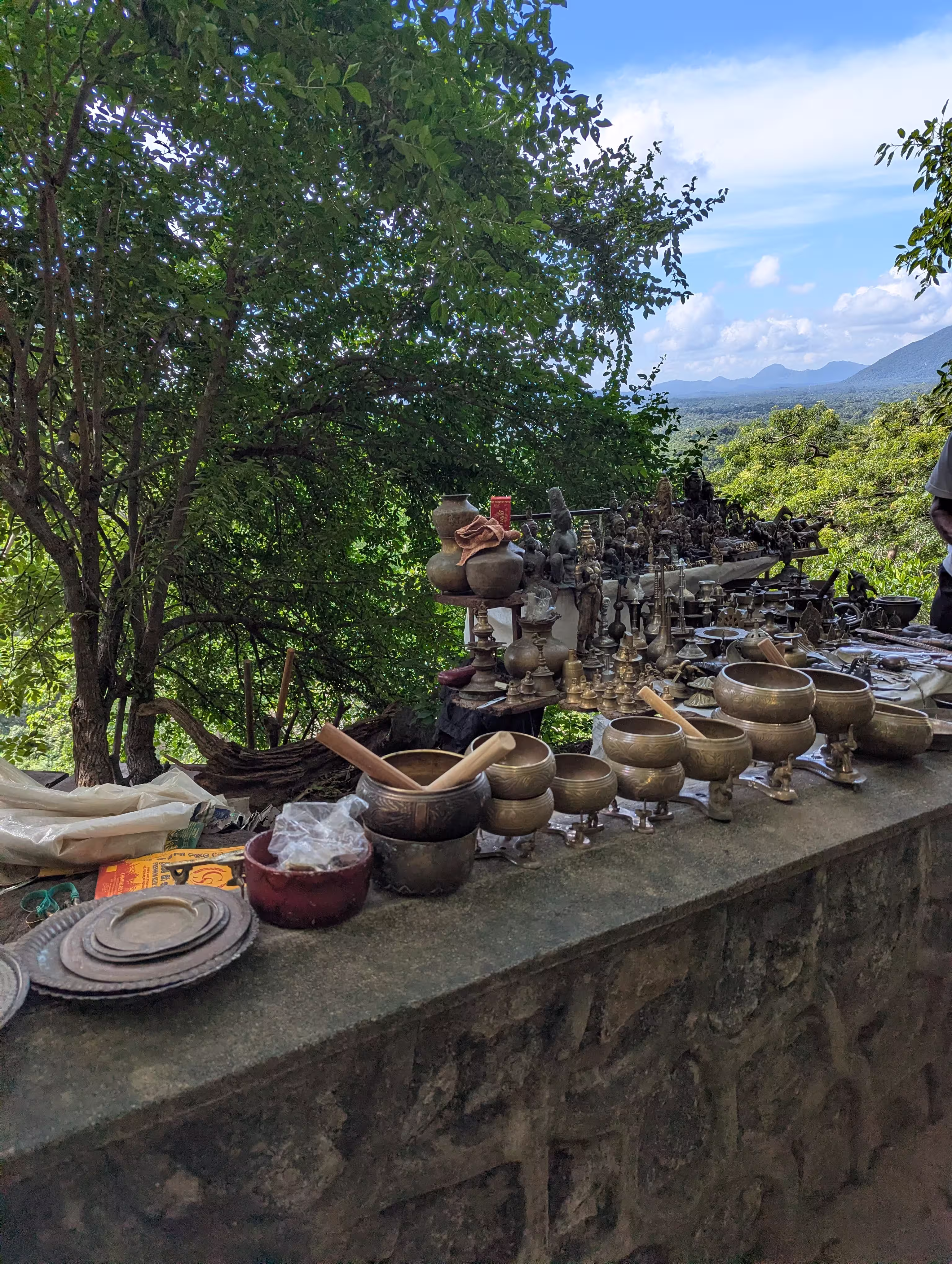 Outside in Dambulla Cave Temple